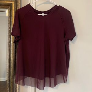 Quick Pace Short Sleeve - Lulu emon shirt - crisscross back